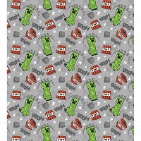 FLANEL BLANKET MINECRAFT  180X200CM FLANEL BIG