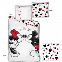 DUVET COVER MCIKEY MINNIE DUVET COVER 155X200+50X80CM 100% COTON  Mickey