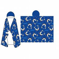 HOODED BLANKET SONIC 120X150CM FLANEL