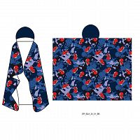 HOODED BLANKET SPIDERMAN 120X150CM FLANEL