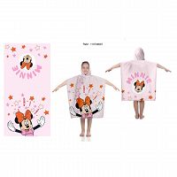 PONCHO MINNIE 60X120CM 100%COTON 320GSM
