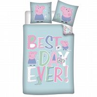 DUVET COVER PEPPA PIG 140X200+63X63CM 100% POLYESTER
