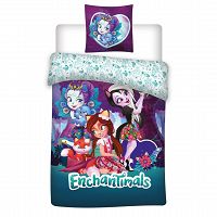 DUVET COVER ENCHANTIMALS 140X200+63X63CM