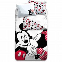 DUVET COVER MICKEY 155X200+50X80CM COTON