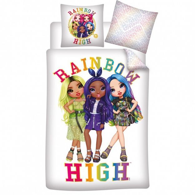 DUVET COVER RAINBOW HIGH 140X200+63X63CM 100% POLYESTER