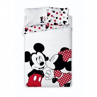 DUVET COVER MICKEY AND MINNIE 140X200+63X63CM MICROFIBER
