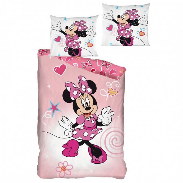 DUVET COVER MINNIE FLANEL 140X200+65X65CM FLANEL